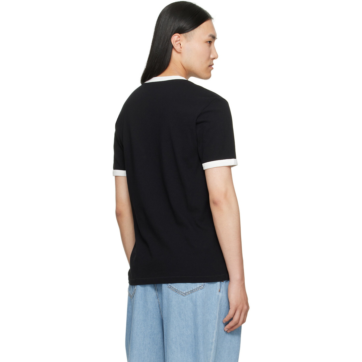 Kenzo Black Kenzo Paris Cotton 'KENZO Paris Emblem' Slim T-shirt