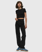 Rotate Birger Christensen Cropped Tee Black - Womens - Shortsleeves