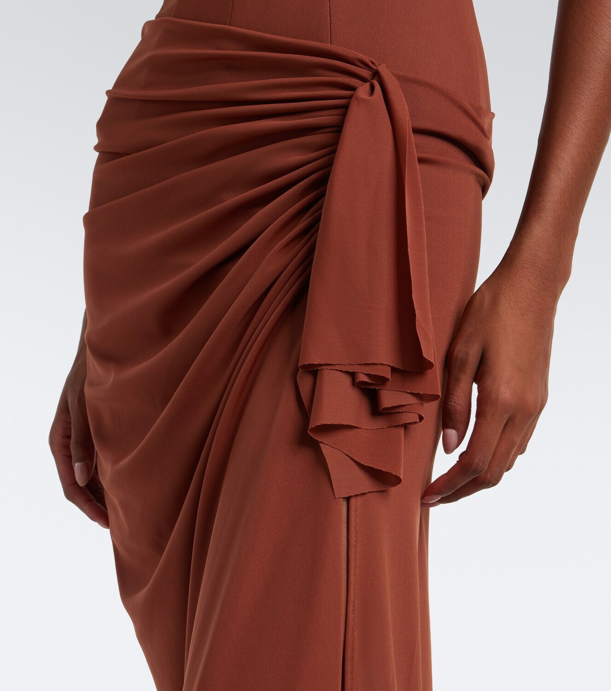 Alex Perry Draped corset dress