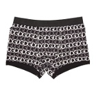Dolce and Gabbana Black and White Logo Boxer Briefs
