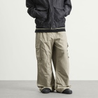 Comme des Garçons Homme Men's Linen Twill Trousers in Grey X Beige