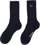 Palmes Two-Pack Navy Mid Socks