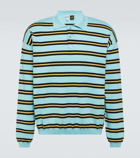 Loewe Paula's Ibiza striped cotton jersey polo sweater
