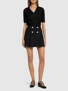 SELF-PORTRAIT - Bouclé Mini Skirt