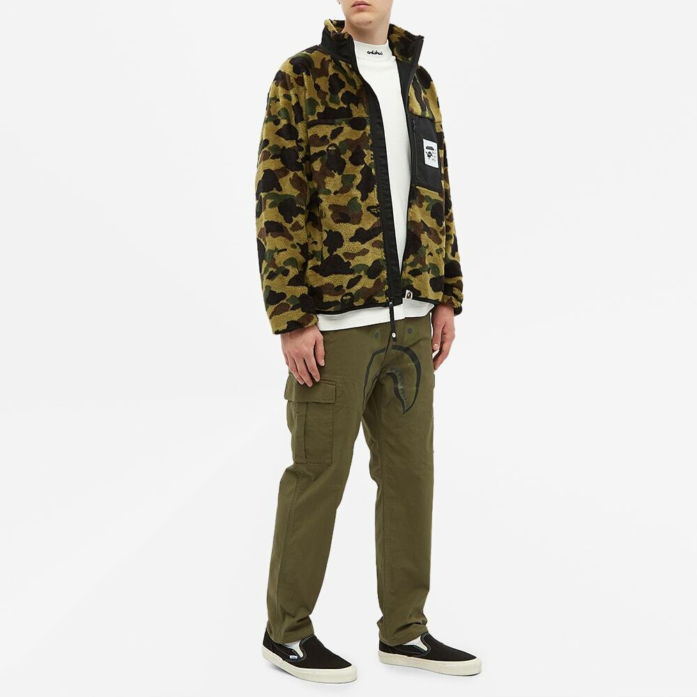 A Bathing Ape Men's 1st Camo Boa Jacket in Green A Bathing Ape