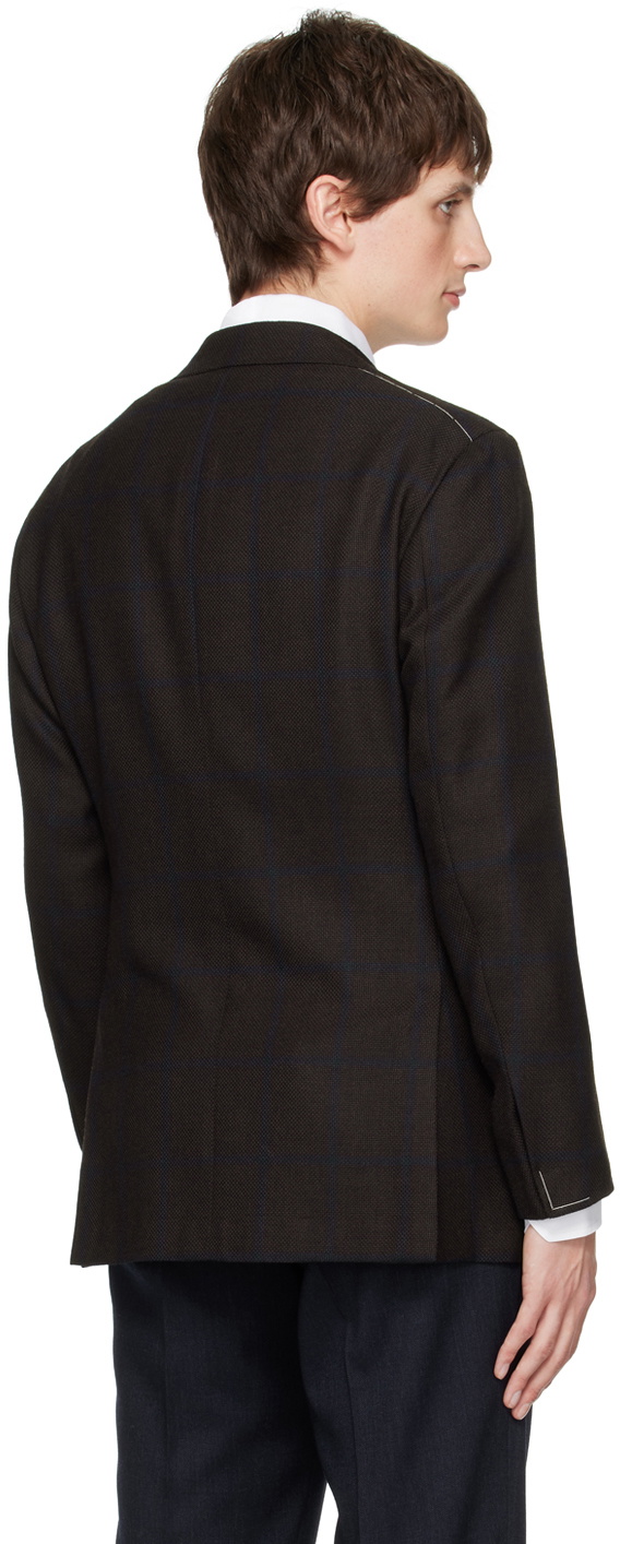 Ring Jacket Brown Check Blazer