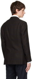 Ring Jacket Brown Check Blazer