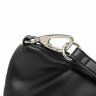 F/CE. Women's Tech Leather Cross Body Pochette Bag in Black 