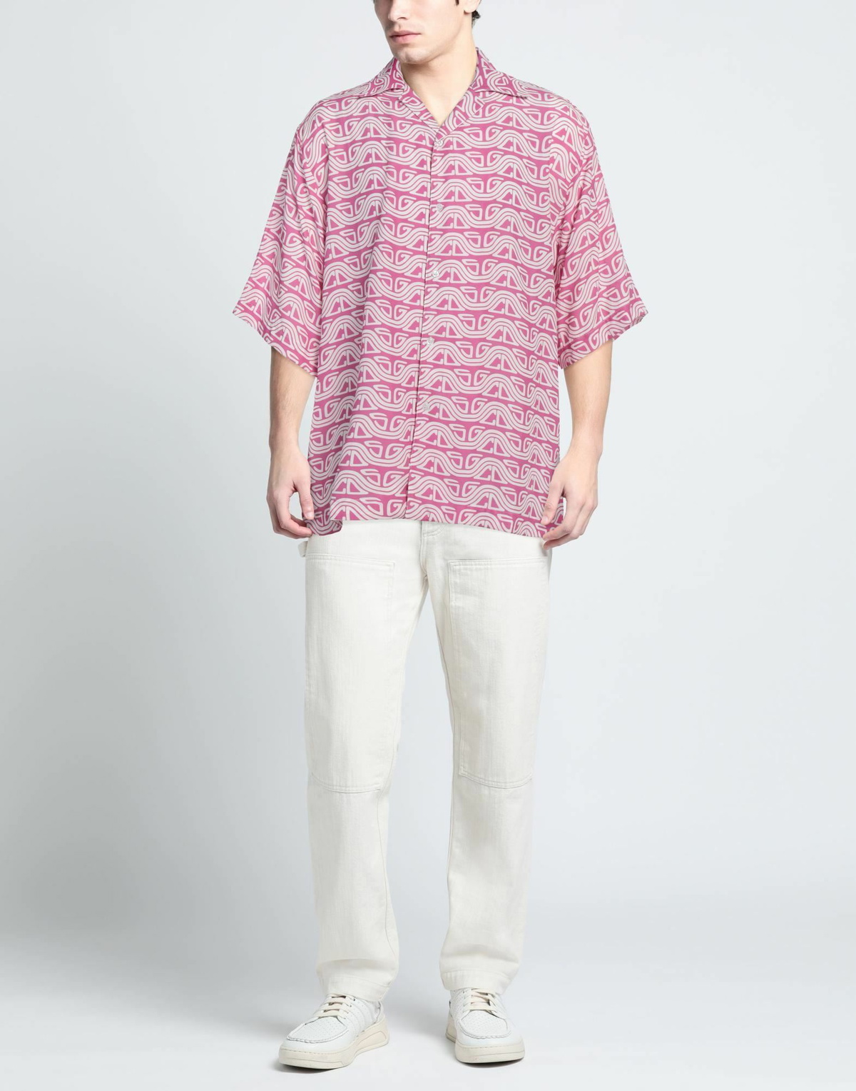 Gcds Mens Shirt Fuchsia