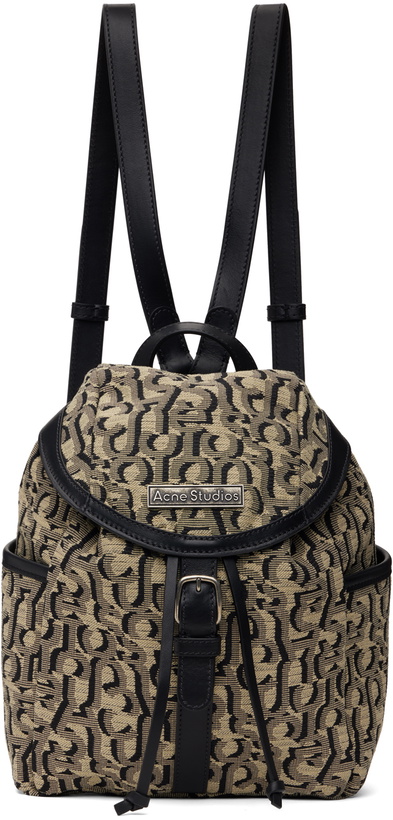 Photo: Acne Studios Beige Mini Monogram Backpack