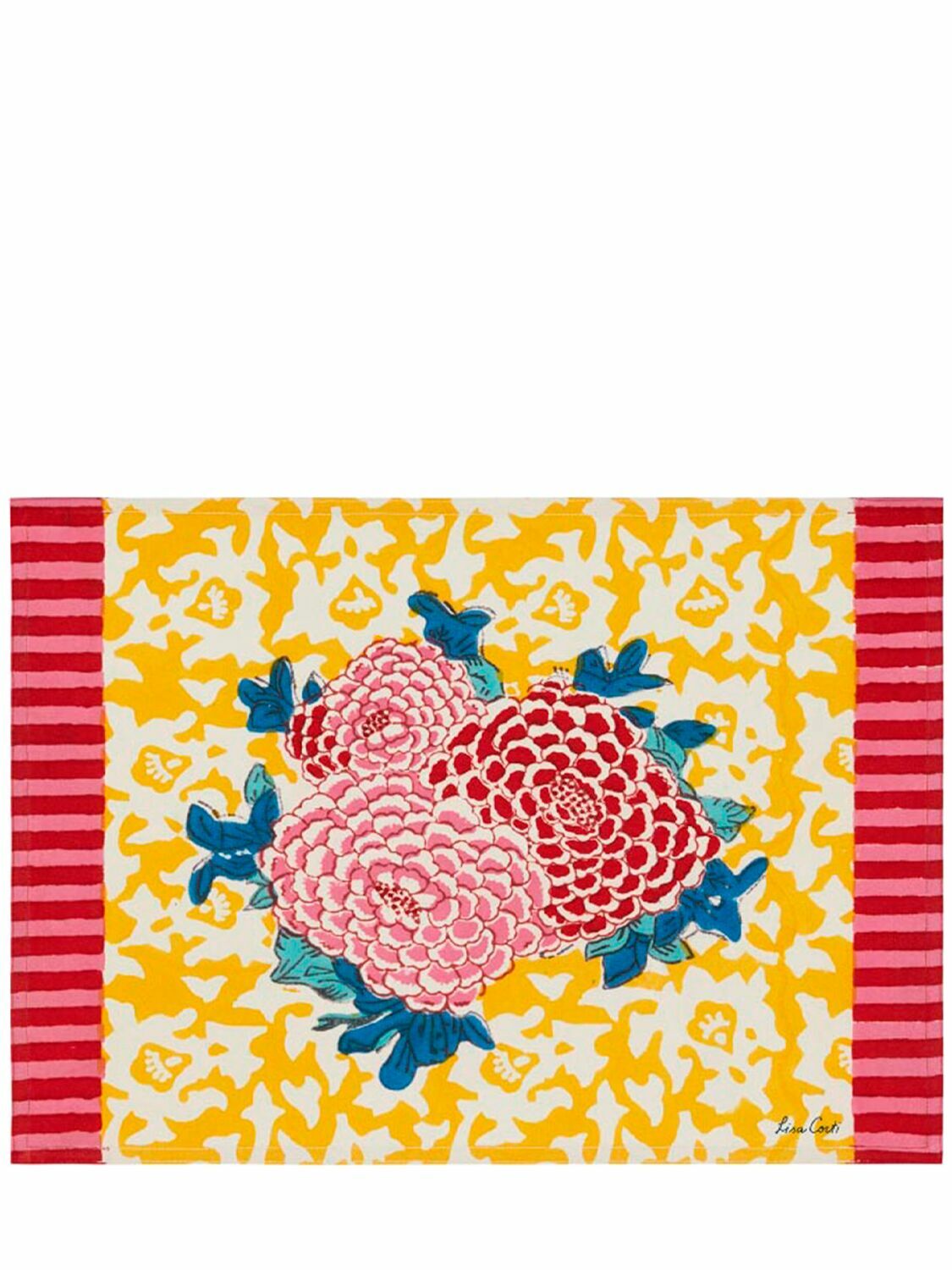 LISA CORTI Set Of 2 Arabesque Corolla Placemats