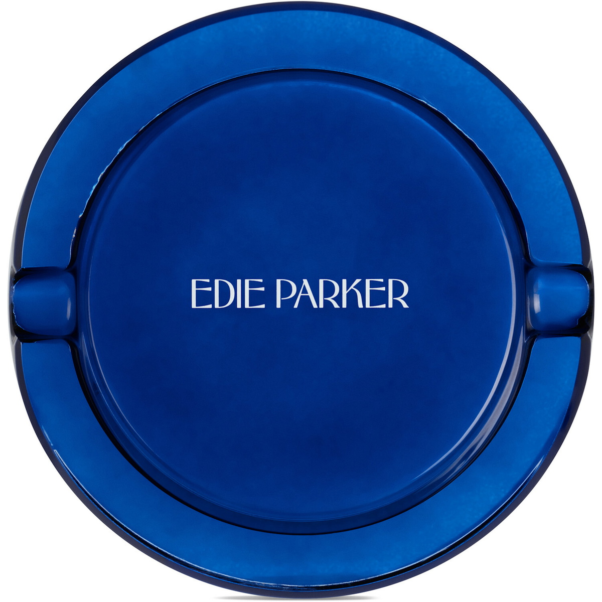 Edie Parker Purple & Navy Glass Tabletop Lighter Ashtray Set