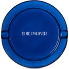 Edie Parker Purple & Navy Glass Tabletop Lighter Ashtray Set