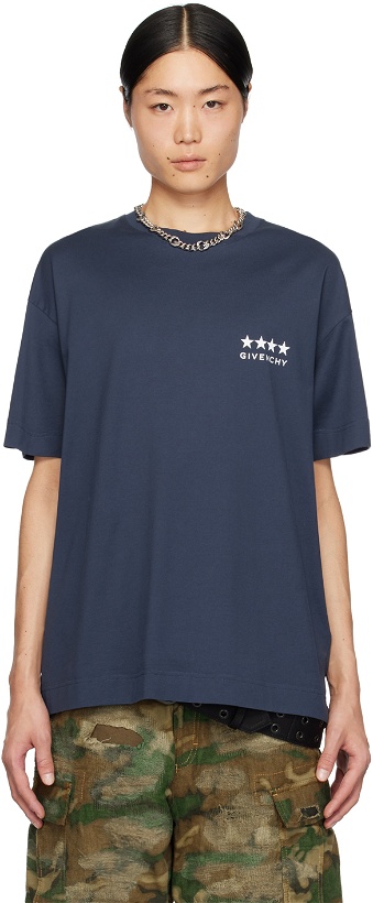 Photo: Givenchy Navy 4G T-Shirt