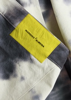 Marques' Almeida Tie-dye Asymmetric Denim Wrap Skirt Cream