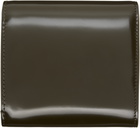 AMI Paris Khaki Paris Paris Compact Wallet