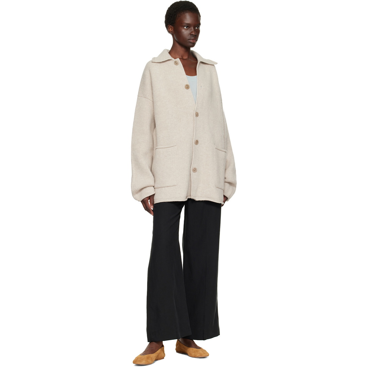 CASEY CASEY Gray Rove Cardigan