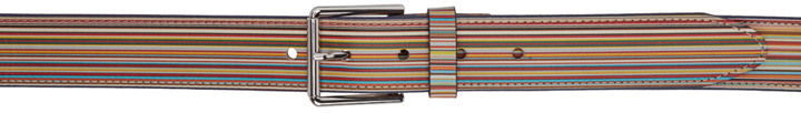 Photo: Paul Smith Multicolor Wide Striped Belt