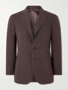 J. Mueser - Cotton and Linen-Blend Suit Jacket - Brown
