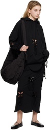 J.Kim SSENSE Exclusive Black Petal Midi Skirt