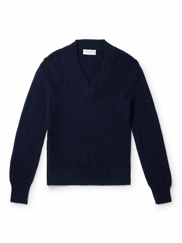 Photo: Officine Générale - Francis Wool Sweater - Blue
