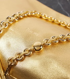 Loewe Flamenco Medium metallic leather tote bag