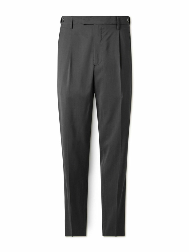 Photo: Barena - Masco Straight-leg Pleated Virgin Wool Trousers - Gray