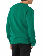 MC2 Saint Barth Man Crewneck Green Sweater With St. Barth Embroidery
