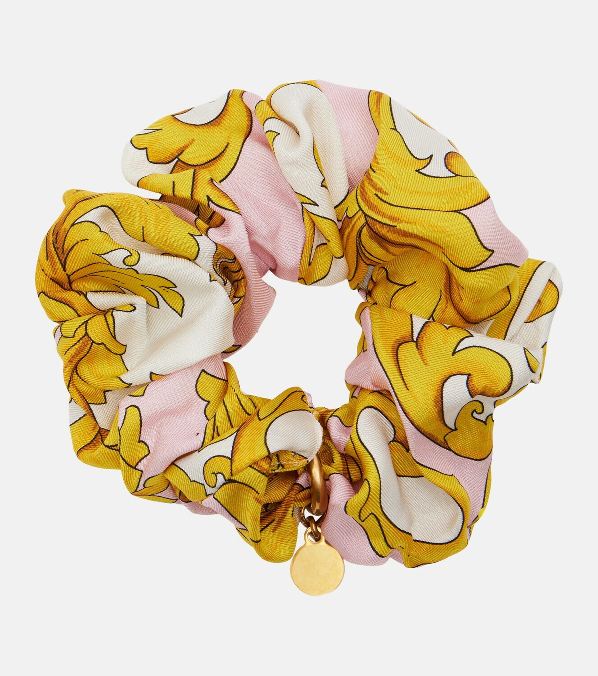 Versace Medusa printed silk scrunchie