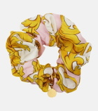 Versace Medusa printed silk scrunchie