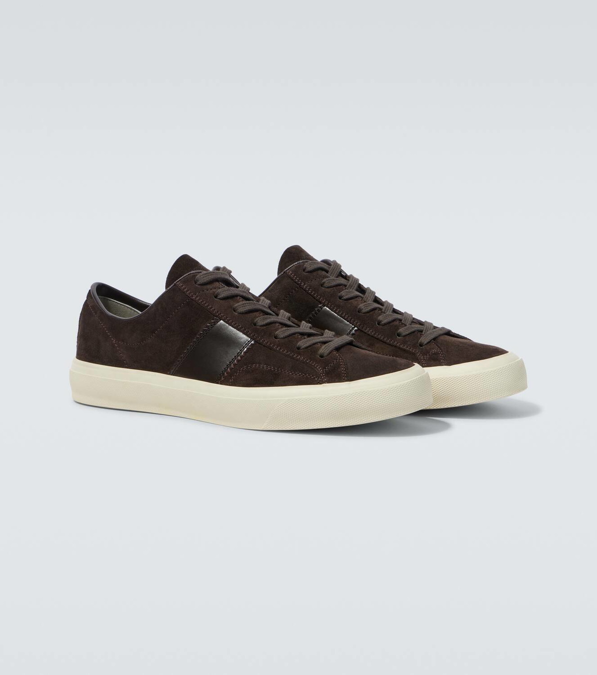 【関税込み】TOM FORD ブラウン Cambridge スエード スニーカー TOM FORD Cambridge Sneakers | Brown | FARFETCH