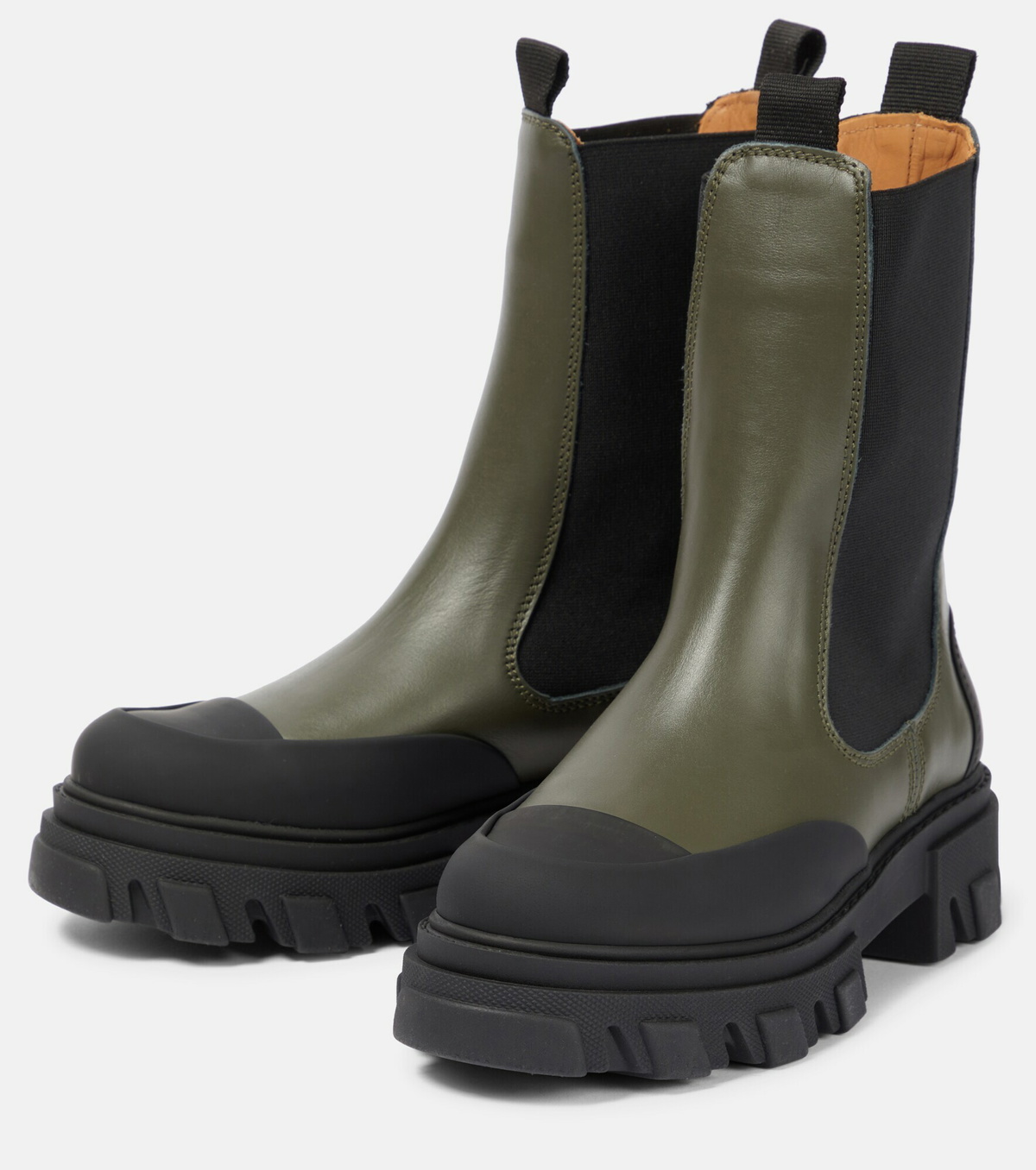 Ganni - Leather Chelsea boots GANNI