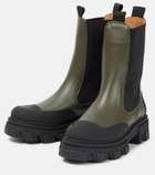 Ganni - Leather Chelsea boots