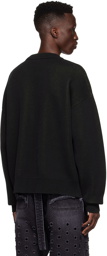 We11done Black Cotton Sweater