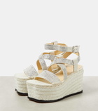 Loewe Paula's Ibiza leather espadrille wedges