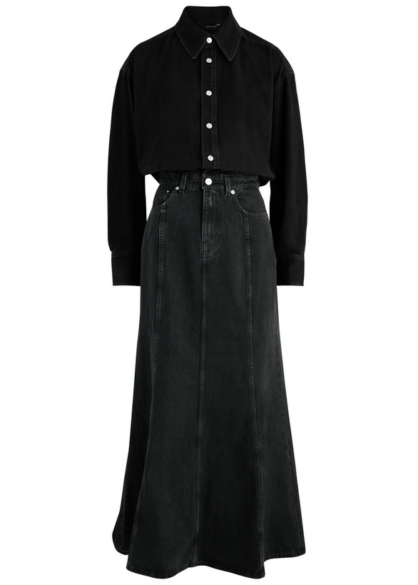Photo: Haikure Jos Denim Maxi Dress Black XS (UK6 / XS)