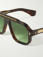 Jacques Marie Mage - Octavian Aviator-Style Tortoiseshell Acetate and Gold-Tone Sunglasses