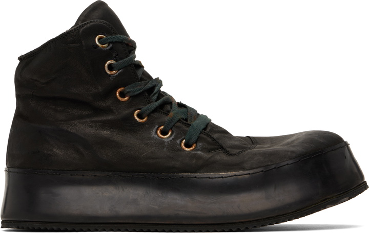 Photo: A Diciannoveventitre Black Canua Mid Sneakers