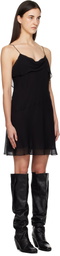 Acne Studios Black Silk Minidress