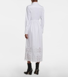 Paco Rabanne - Broderie anglaise cotton shirt dress