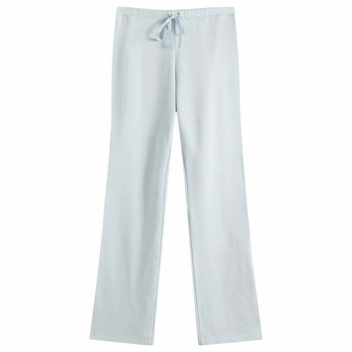 Photo: SKIMS Women's Drapey French Terry Straight Leg Pant in Powder Blue
