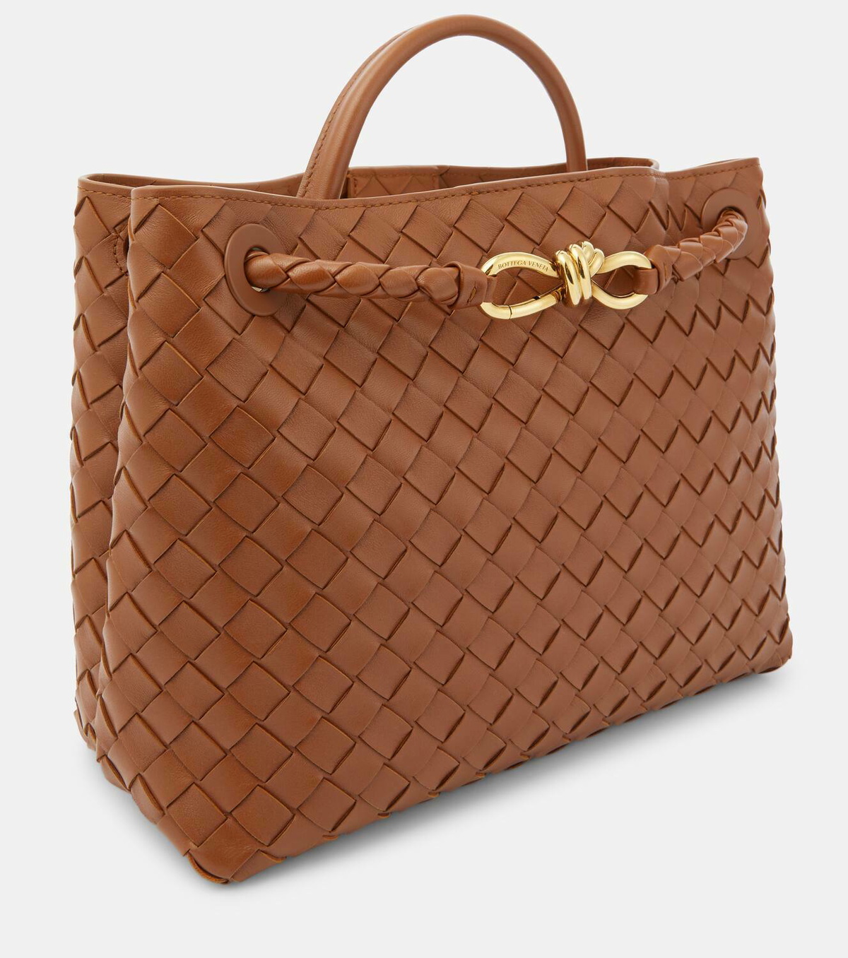 ハンドバッグ Bottega Veneta Brown Leather Large Andiamo Handbag Bottega Veneta Andiamo leather tote bag Bottega Veneta