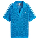 Adidas CLOT Crochet by EC Polo in Bright Blue
