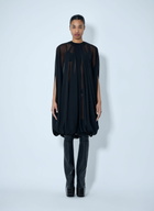 Rick Owens Draped Sheer Overlay Dress