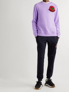 Moncler Genius - 2 Moncler 1952 Logo-Flocked Cotton-Jersey Sweatshirt - Purple