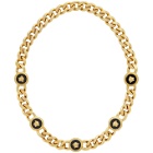 Versace Gold Resin Medusa Chain Necklace