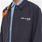 Maharishi Men's Warhol Flowers Field Jacket in Black