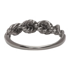 Givenchy Black Braided Ring