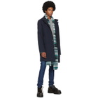 49Winters Navy One Layer Mac Coat