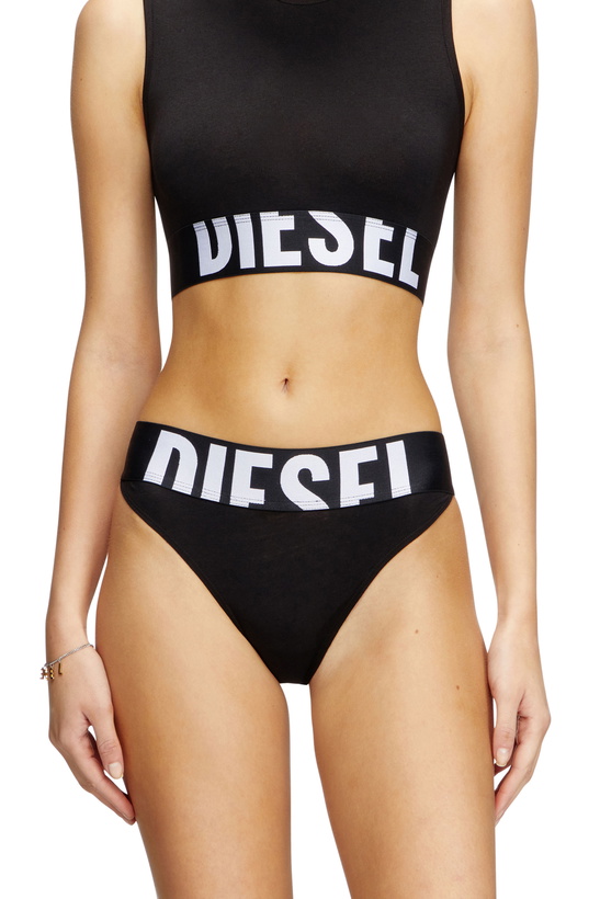 Photo: Diesel Three-pack briefs with cut-off logo - Panties Womens in Black